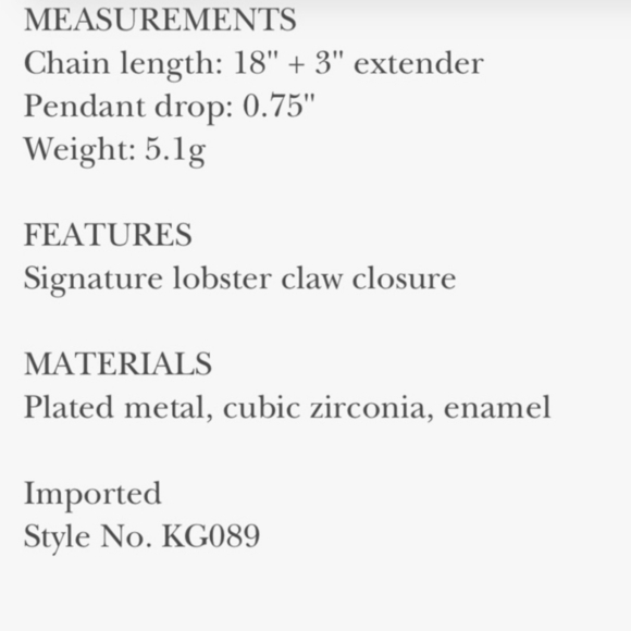 💕🔹️Kate Spade 🔹️Take Heart Pave Pendant Pink Necklace And Earring Bundle Set - Picture 5 of 8